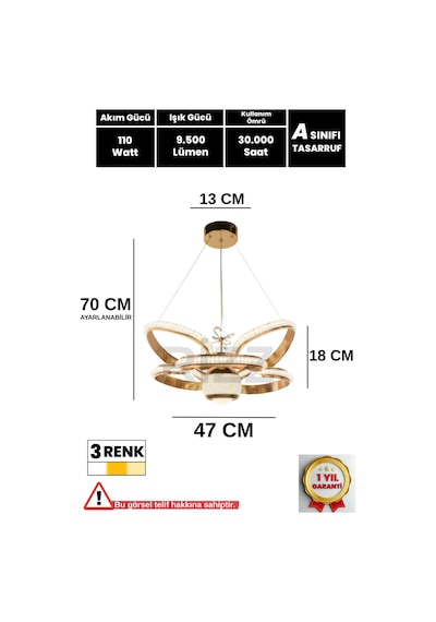 İthal Kasa 3 Renk Kumandalı Led Avize Kral Tacı Toplu Gold Kasa Ledli Salon & Oturma Odası Avizesi Altın - 867772371 Altın - 867772371 Altın İthal Kasa 3 Renk Kumandalı Led Avize Kral Tacı Toplu Gold Kasa Ledli Salon & Oturma Odası Avizesi Altın - 867772371 Altın - 867772371 Altın