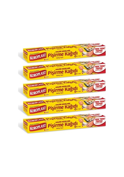 Koroplast Yağlı Fırın Tepsi Pişirme Kızartma Kağıdı - 37 Cm. X 42 Cm. - Kesimli - 16 Yaprak -5 Kutu Diğer