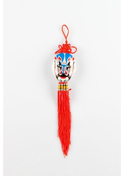 Feng Shui Düğüm Maske Mavi Çin Şans Duvar Süsü