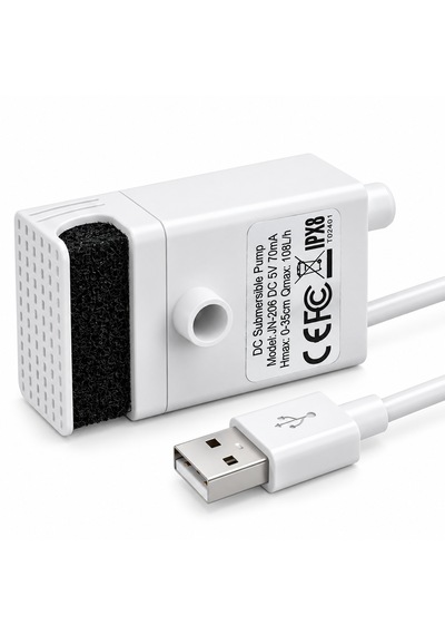 Haustier Wf013 -seramik Uyumlu Anti-burnt Özellikli, Ledli, Usb, Evcil Hayvan Su Sebili Yedek Pompa