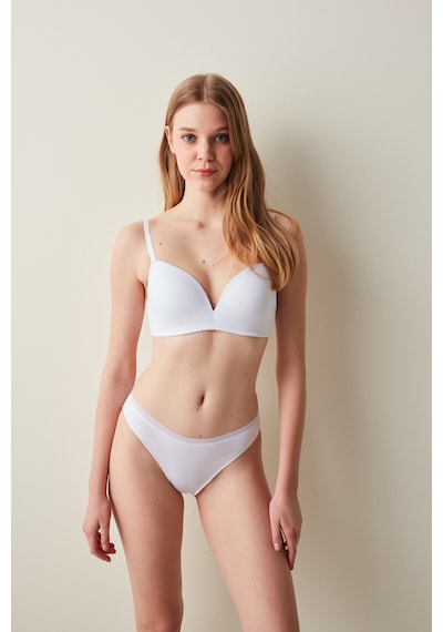 Penti Easy Pamuklu Trim Beyaz Slip Külot