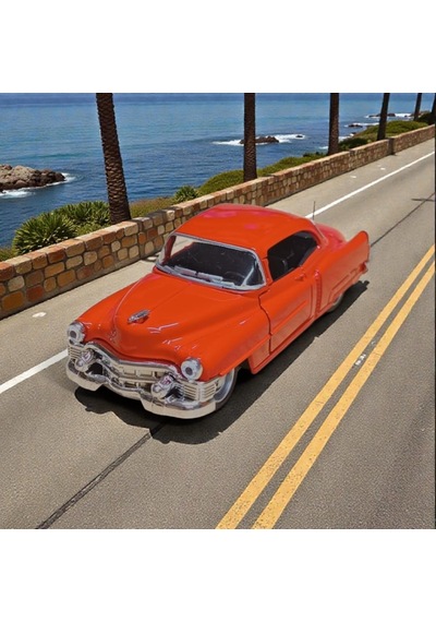 1953 Kırmızı Cadillac Serıes 62 Coupe Diecast Çek Bırak Model Araba Diğer