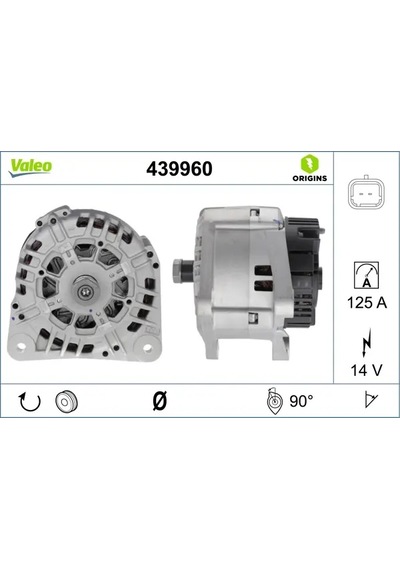 Alternatör - Dacia Sandero, Logan - Valeo-439960