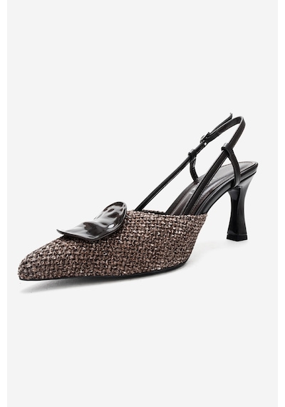 Luvishoes Levıa Kahverengi Hasır Dokulu Aksesuar Detaylı Kadın Topuklu Ayakkabı Kahverengi Luvishoes Levıa Kahverengi Hasır Dokulu Aksesuar Detaylı Kadın Topuklu Ayakkabı Kahverengi