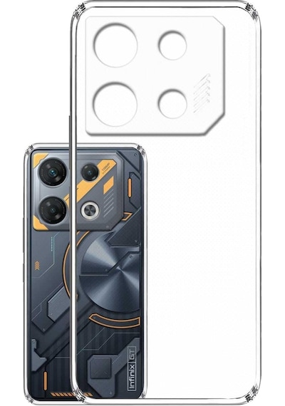 Nihcase İnfinix Gt 10 Pro Kılıf Süper Tpu Jelly Transparan Silikon