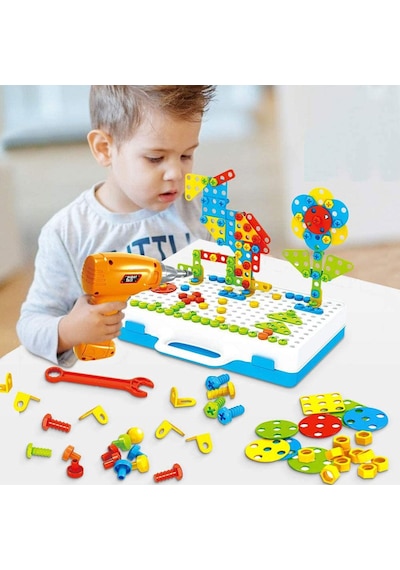 3D Yaratıcı 237 Parça Matkaplı Aktivite Çantası