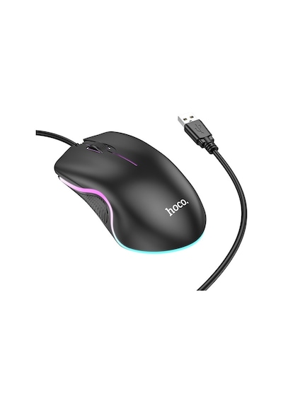 Hoco GM19 RGB Led Işıklı Oyuncu Kablolu Optik Mouse