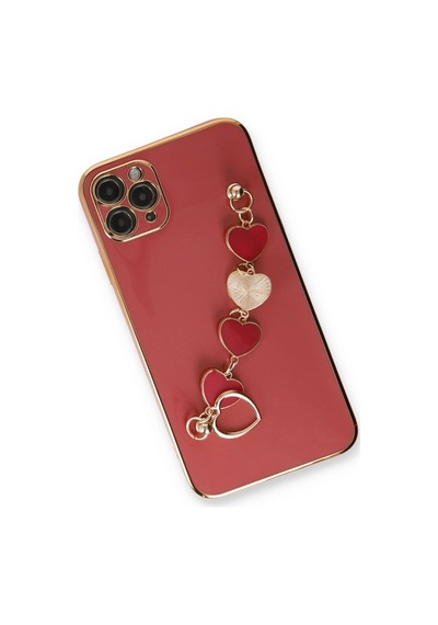 Newface - 764 - iPhone Uyumlu 11 Pro Max Kılıf Esila Silikon - Csmo-tex - - Kırmızı