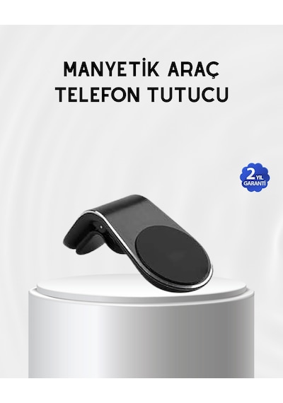 Techmrt Araç İçi Manyetik Telefon Tutucu Güçlü Klipsli Ve 360 Derece Ayarlanabilir
