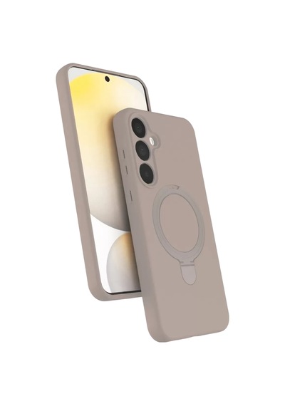 Newface Samsung Galaxy A25 5g Regal Magsafe Standlı Kapak - Çöl Titanyum Bej