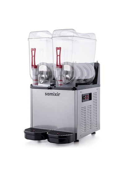 Samixir Twin Çiftli 12+12 Lt Slush Buzlaş Karlamaç Makinesi Slush-24-ı