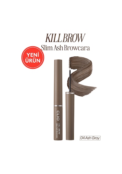 Clıo Kill Brow Slim Ash Browcara 04 Ash Gray