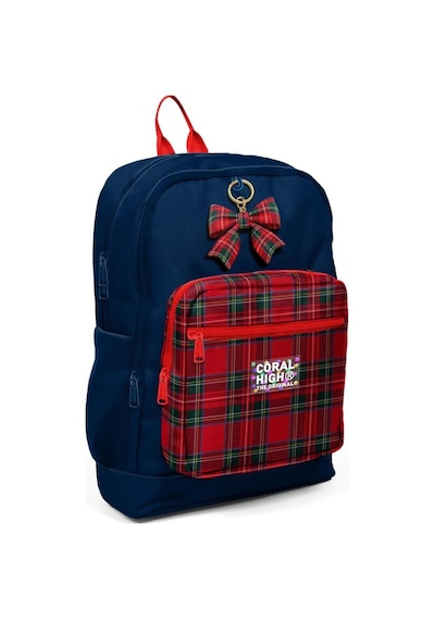 Coral High Lacivert Ekose Fiyonk Desenli 3 Lü Okul Çanta Seti 33207