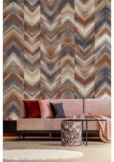 Bluehomeconcept Adawall Kahverengi Geometrik Puf