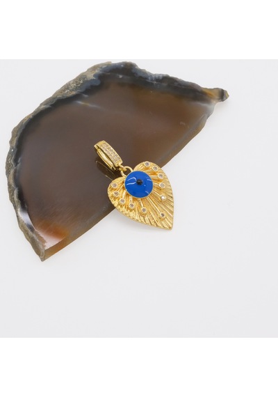 Ajda Charm Çelik Altın Kaplama Kadın Nazar Boncuklu Model-chr-105 Gold