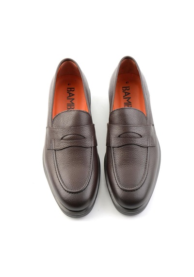 Kahve Floter Hakiki Deri Erkek Loafer Ayakkabı E01648622340