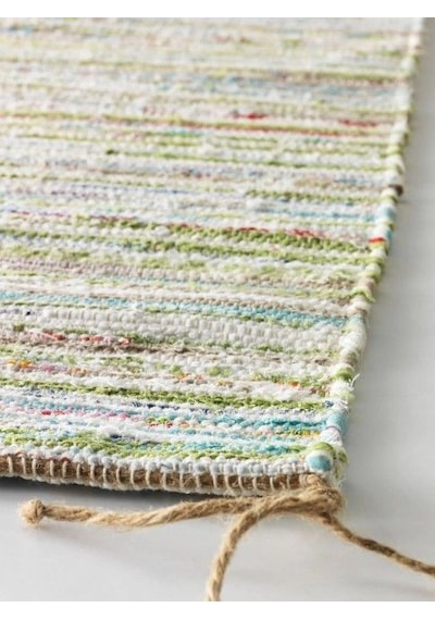 Ikea Tånum El Dokuması Halı 60 X 90 Cm Kahverengi - Yeşil - Beyaz - Mavi - Kırmızı Çok Renkli