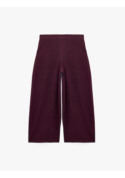 Koton Normal Bel Lastikli Regular Fit Barrel Pantolon Mürdüm 7wal40136ık Mor