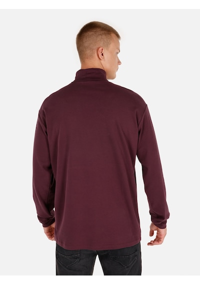 Colin's Colins Normal Kesim Balıkçı Yaka Mor Erkek Uzun Kol Tişört Cl1066054 Mor