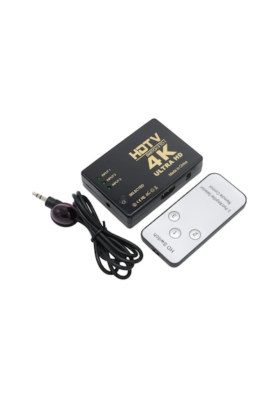 Fully G-538n 4k Ultra Hd Destekli 3 Port Uzaktan Kumandalı Hdmı Switch Çoğaltıcı