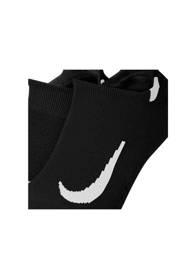 Nike Multiplier Unisex 2'li No Show Antrenman Çorabı Siyah Siyah