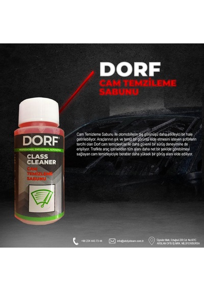 Dorf Cam Temizleme Sabunu 40 Ml 10 Adet Dorf Cam Temizleme Sabunu 40 Ml 10 Adet