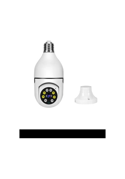 Ampul Kamera Harekete Duyarlı Gece Görüşlü Kablosuz Bebek Izleme Kamerası Güvenlik Akıllı Wifi 360hd