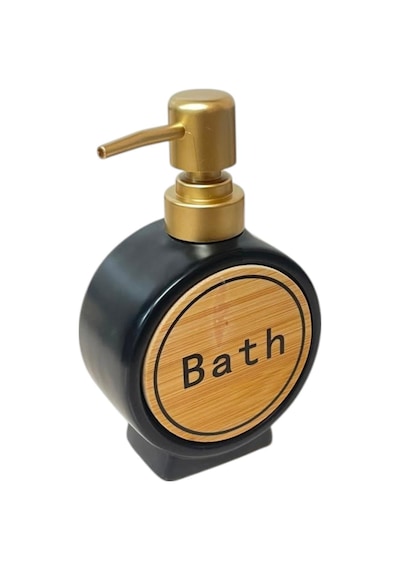 Porselen Sıvı Sabunluk 300ml Bath Siyah 48408