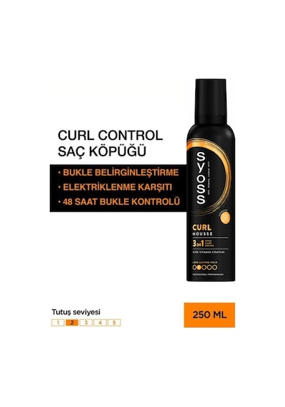 Syoss Curl Control Bukle Belirginleştirici Saç Köpüğü 250 ML