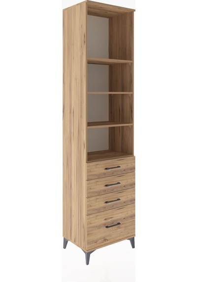 Hyperion Dolap 4 Raflı 4 Çekmeceli 60x44x243 Çam-çam Çam Hyperion Dolap 4 Raflı 4 Çekmeceli 60x44x243 Çam-çam Çam