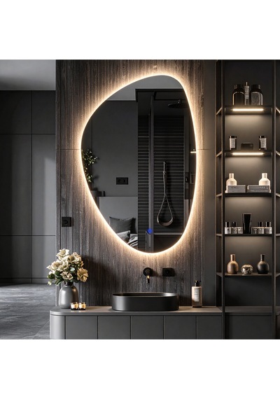 Fracturavision Günışığı Lavabo & Banyo Aynası Dokunmatik Sensörlü 90 X 60