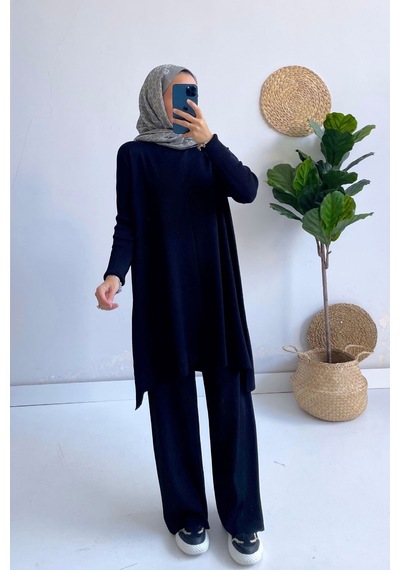 Kahijab Mira Merserize Takım - Siyah
