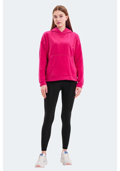 Slazenger Sassa 2 Li Set Kadın Siyah - Fuşya Sweatshirt Siyah - Fuşya