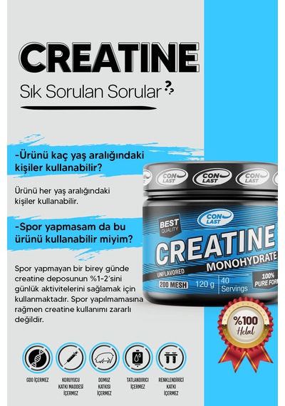 Conlast Creatıne 120g Aromasız