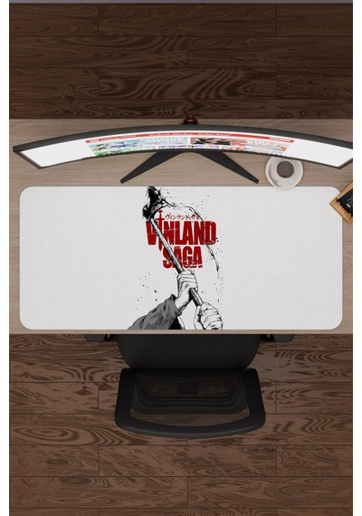 Vinland Saga Anime V4 - 90x40 Xxl Gaming Kauçuk Kaymaz Taban Mouse Pad Fare Altlığı