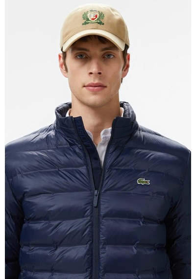 Lacoste Synthetic Fill Jacket Gizlenebilir Kapişonlu Şişme Erkek Mont Lacivert