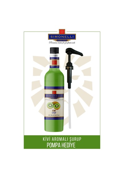 Simonelli Kivi Kahve Şurubu 700 ML + Pompa