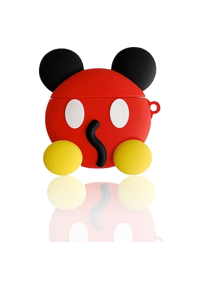 Bipower Apple Uyumlu AirPods 1-2 Kılıf Minnie Kırmızı