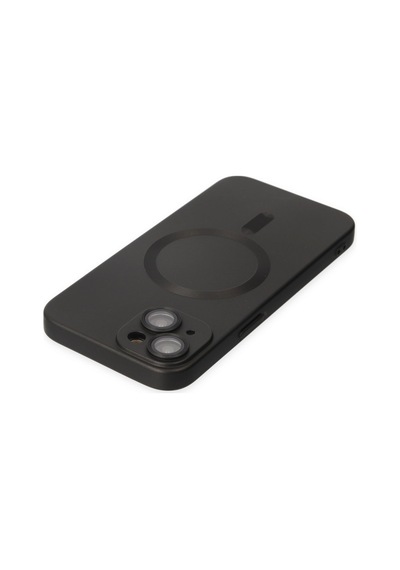 Apple iPhone Uyumlu-  14 Plus Kılıf Moshi Lens Magneticsafe Silikon - Siyah