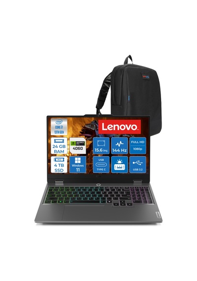 Lenovo LOQ 15IRX9 83DV011HTRH08 i7-13650HX 24 GB 4 TB SSD RTX4060 15.6" W11H Dizüstü Bilgisayar + Zetta Çanta