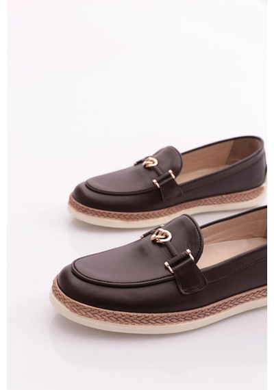 Dgn 190e Kadin Loafer Ayakkabi Kahve
