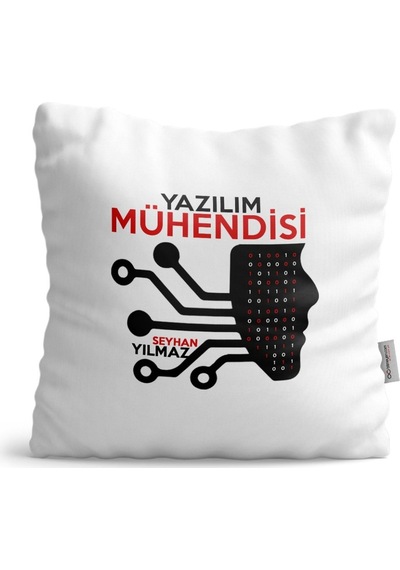 Kişiye Özel Mesleki Yazılım Mühendisi Dekoratif Yastık - 2