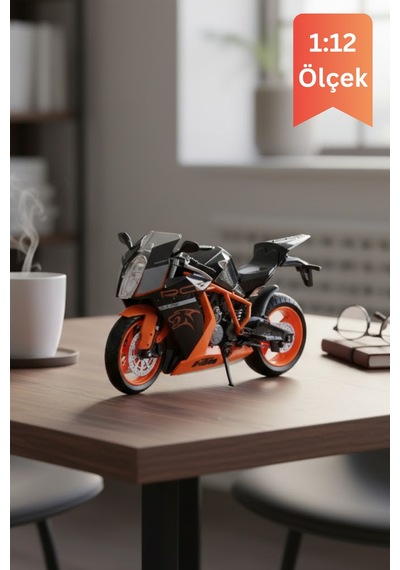 Ktm 1190 Rc8 R Siyah Model Motorsiklet 1:12 Ölçek İnce Detay Diecast Çok Renkli