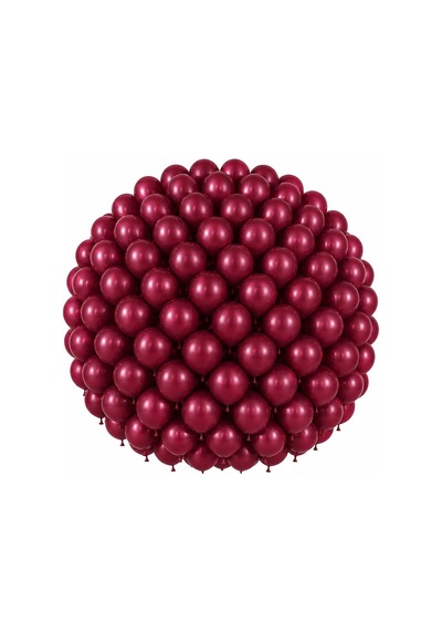 Bordo Renk Lateks Pastel Balon 30 Cm - 100 Adet