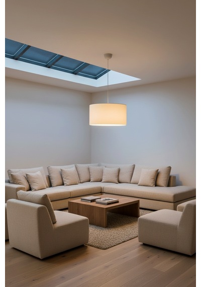 Testa Sarkıt Avize Beyaz-finlin Krem 38x21x70
