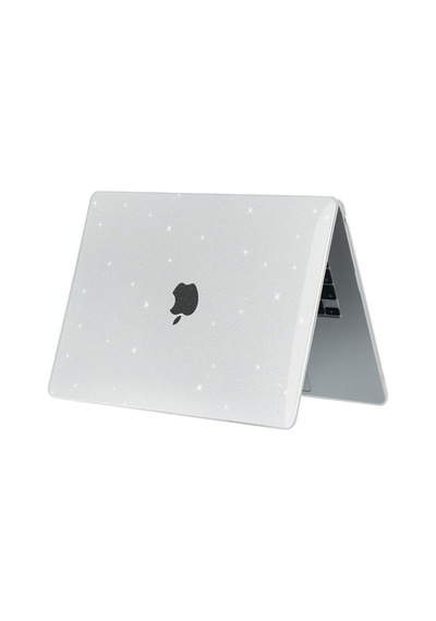 Apple Uyumlu MacBook Air 15" 2024 M3 M2 A3114 A2941 Kılıf Simli Ön Arka Kapak 001