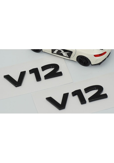Dk Tuning Maybach V12 Çamurluk Yan Kanat Siyah Abs Yazı Logo Arma Seti -