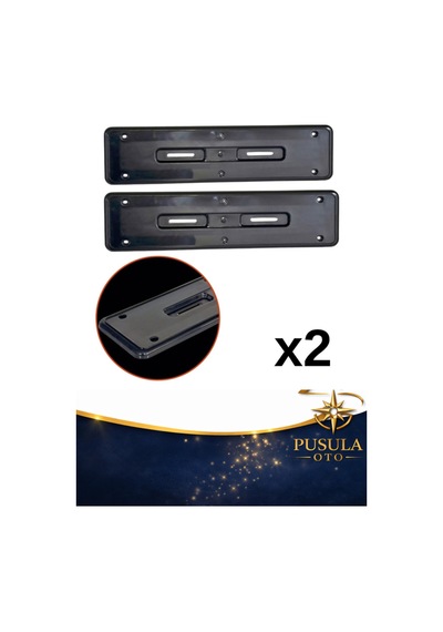 Hummer Tip İki Parçalı Plaka Altlığı - Standart Plaka Uyumlu Plakalık