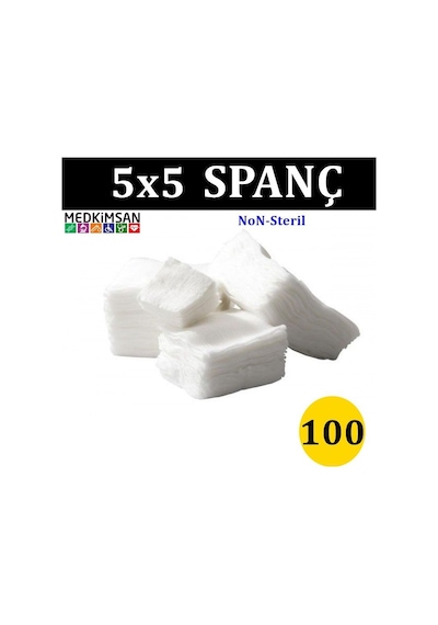 Non-Steril Gaz Kompres 5X5Cm 8 Kat Spanç 100 Lü