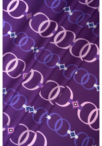 İmannoor Baklava Noor Floş Viskon Şal Mor - Purple 242 3014 080 Mor
